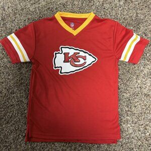 NFL Kansas City Chiefs Youth T shirt V neck - Youth Size L (7) - 1813